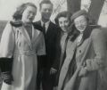 David, Dorothy and Joyce Wild with unknown friend